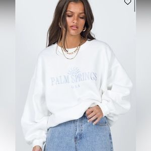 Princess Polly Palm Springs sweatshirt